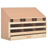 vidaXL Casetta Cova per Galline 3 Scomparti 93x40x65cm Legno di Pino