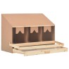 vidaXL Casetta Cova per Galline 3 Scomparti 93x40x65cm Legno di Pino