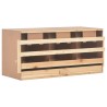 vidaXL Casetta Cova per Galline 3 Scomparti 96x40x65cm Legno di Pino