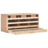 vidaXL Casetta Cova per Galline 3 Scomparti 96x40x65cm Legno di Pino