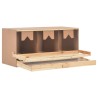 vidaXL Casetta Cova per Galline 3 Scomparti 96x40x65cm Legno di Pino