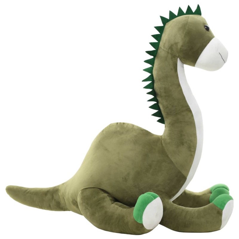 vidaXL Giocattolo di Peluche Dinosauro Brontosaurus Verde