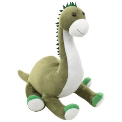 vidaXL Giocattolo di Peluche Dinosauro Brontosaurus Verde