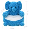 vidaXL Giocattolo di Peluche Elefante Blu 