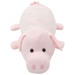 vidaXL Giocattolo di Peluche Maialino Rosa