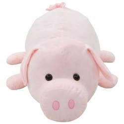 vidaXL Giocattolo di Peluche Maialino Rosa