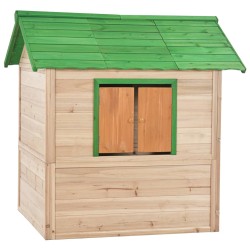 vidaXL Casetta dei Giochi per Bambini in Legno di Abete Verde