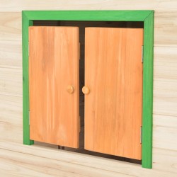 vidaXL Casetta dei Giochi per Bambini in Legno di Abete Verde