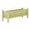 vidaXL Fioriera Rialzata Giardino Legno Impregnato Pino 120x40x42 cm