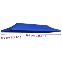 vidaXL Tetto per Tendone per Feste 3x6 m Blu