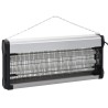 vidaXL Lampada Insetticida Nera Alluminio ABS 40 W