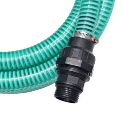 vidaXL Tubo di Aspirazione con Connettori 4 m 22 mm Verde