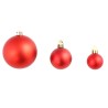 vidaXL Set Palline di Natale 100 pz 3/4/6 cm Rosse