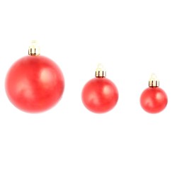 vidaXL Set Palline di Natale 100 pz 3/4/6 cm Rosse