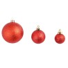 vidaXL Set Palline di Natale 100 pz 3/4/6 cm Rosse