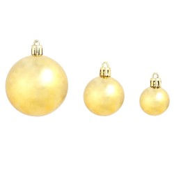 vidaXL Set Palline di Natale 100 pz 3/4/6 cm Oro