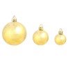 vidaXL Set Palline di Natale 100 pz 3/4/6 cm Oro