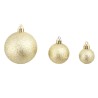 vidaXL Set Palline di Natale 100 pz 3/4/6 cm Oro