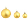 vidaXL Set Palline di Natale 100 pz 3/4/6 cm Oro