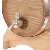 vidaXL Barilotto di Vino con Spina in Legno Massello di Rovere 12 L