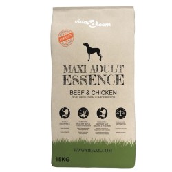 vidaXL Cibo Secco Cani Premium Maxi Adult Essence Beef & Chicken 15kg