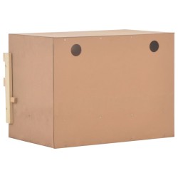 vidaXL Casetta Cova per Galline 2 Scomparti 63x40x45cm Legno di Pino