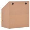 vidaXL Casetta Cova per Galline 2 Scomparti 63x40x65cm Legno di Pino