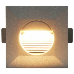 vidaXL Lampade da Parete da Esterno a LED 6 pz 5 W Argento Quadrate