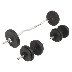 vidaXL Set Bilanciere e Manubri da 30 kg