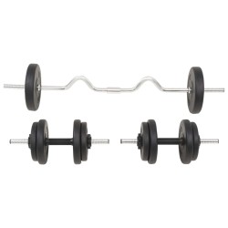 vidaXL Set Bilanciere e Manubri da 30 kg