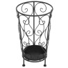 vidaXL Portaombrelli Stile Vintage Metallo 26x46 cm Nero