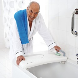 RIDDER Ripiano Sedile per Vasca da Bagno con Maniglia Bianco A00400101