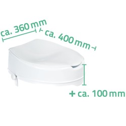 RIDDER Tavoletta per WC con Coperchio Bianco 150 kg A0071001