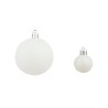 vidaXL Set Palline di Natale 100 pz 3/4/6 cm Bianco/Grigio