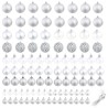 vidaXL Set Palline di Natale 100 pz 3/4/6 cm Argento