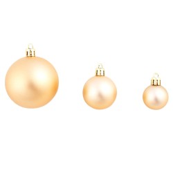 vidaXL Set Palline di Natale 100 pz 3/4/6 cm Rosa/Oro