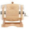 vidaXL Barilotto di Vino con Spina in Legno Massello di Pino 12 L