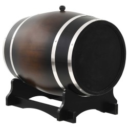 vidaXL Barilotto di Vino con Spina in Legno Massello di Pino 35 L