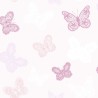 Kids at Home Carta da Parati Butterfly Rosa 100114