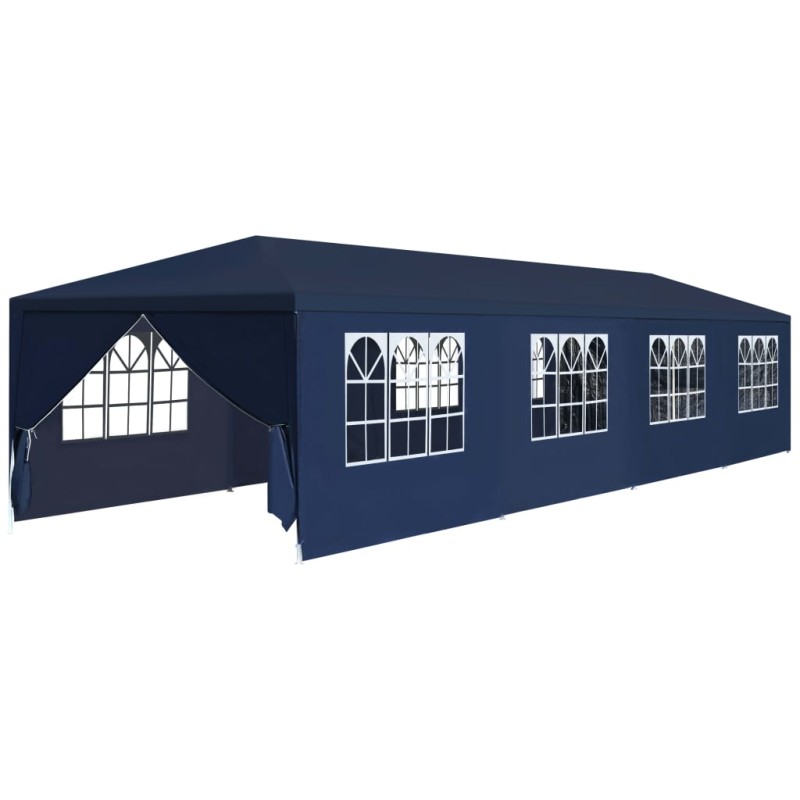 vidaXL Gazebo da Giardino 3x12 m Blu