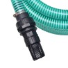 vidaXL Tubo di Aspirazione con Connettori 7 m 22 mm Verde