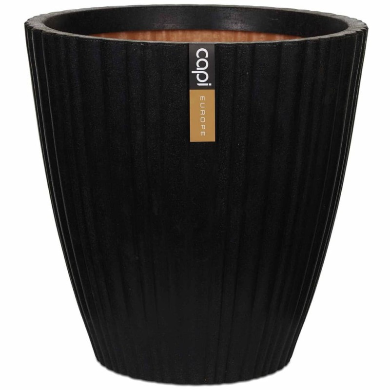 Capi Vaso a Cono Urban Tube 40x40 cm Nero KBLT801