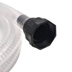 vidaXL Tubo di Aspirazione con Connettori 7 m 22 mm Bianco