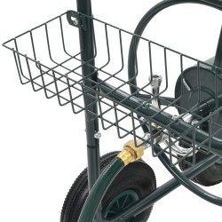 vidaXL Carrello Avvolgitubi da Giardino Connettori 1/2" 75 m Acciaio