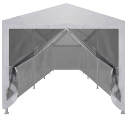 vidaXL Tenda per Feste con 10 Pareti in Rete 12x3 m