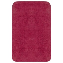 vidaXL Set Tappetini per Bagno 2 pz in Tessuto Fucsia