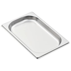 vidaXL Contenitori Gastronorm 12 pz GN 1/4 20 mm in Acciaio Inox