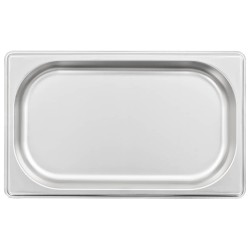 vidaXL Contenitori Gastronorm 12 pz GN 1/4 20 mm in Acciaio Inox