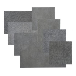 WallArt Piastrelle in Pelle Jordan Grigio Bluastro 32 pz