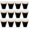 vidaXL Bicchieri a Doppia Parete per Latte Macchiato 12 pz 370 ml